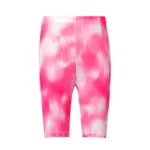 Kid Girl Tie Dye Print Leggings Pink