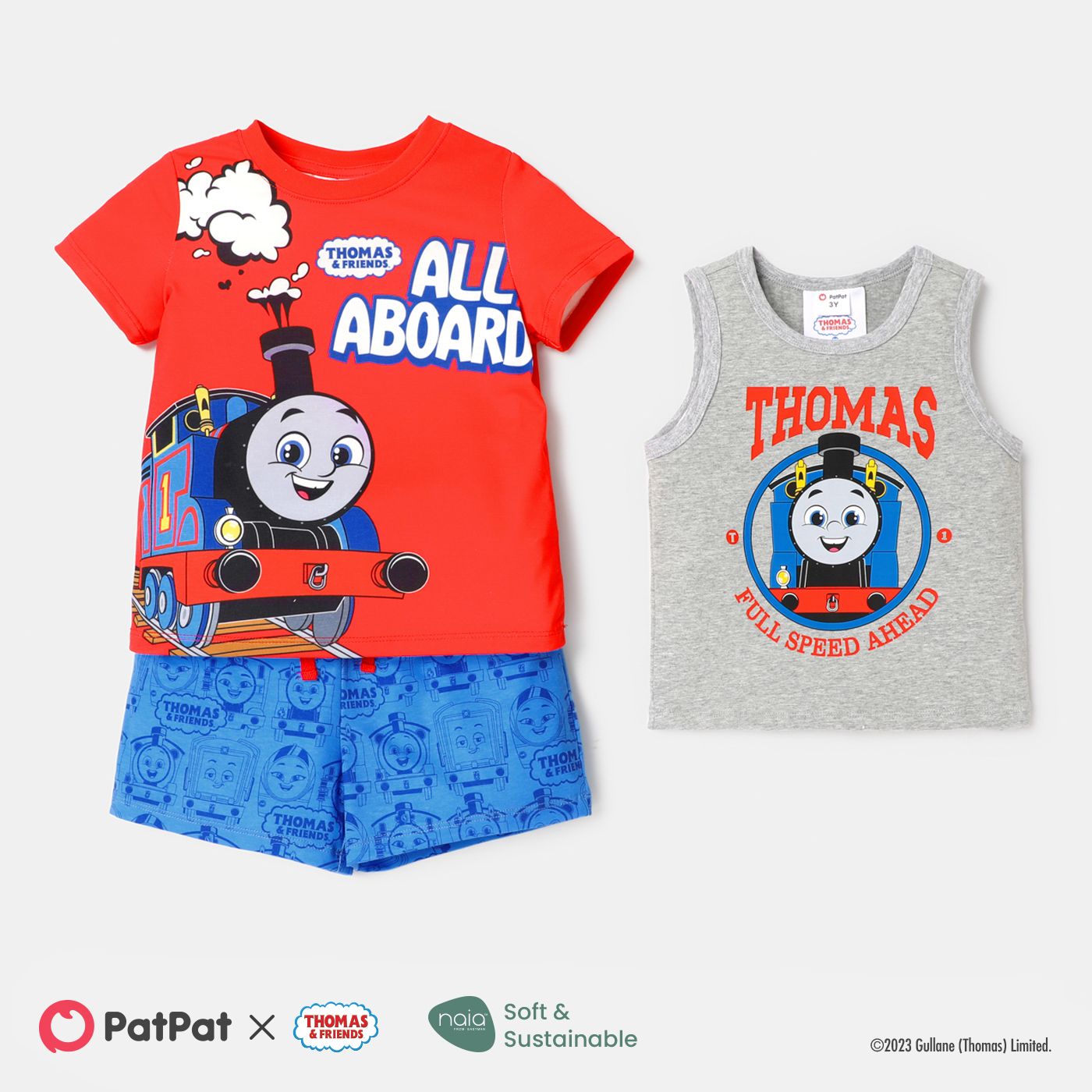 

Thomas & Friends Toddler Boy 2pcs Short-sleeve Cotton Tee and Shorts Set