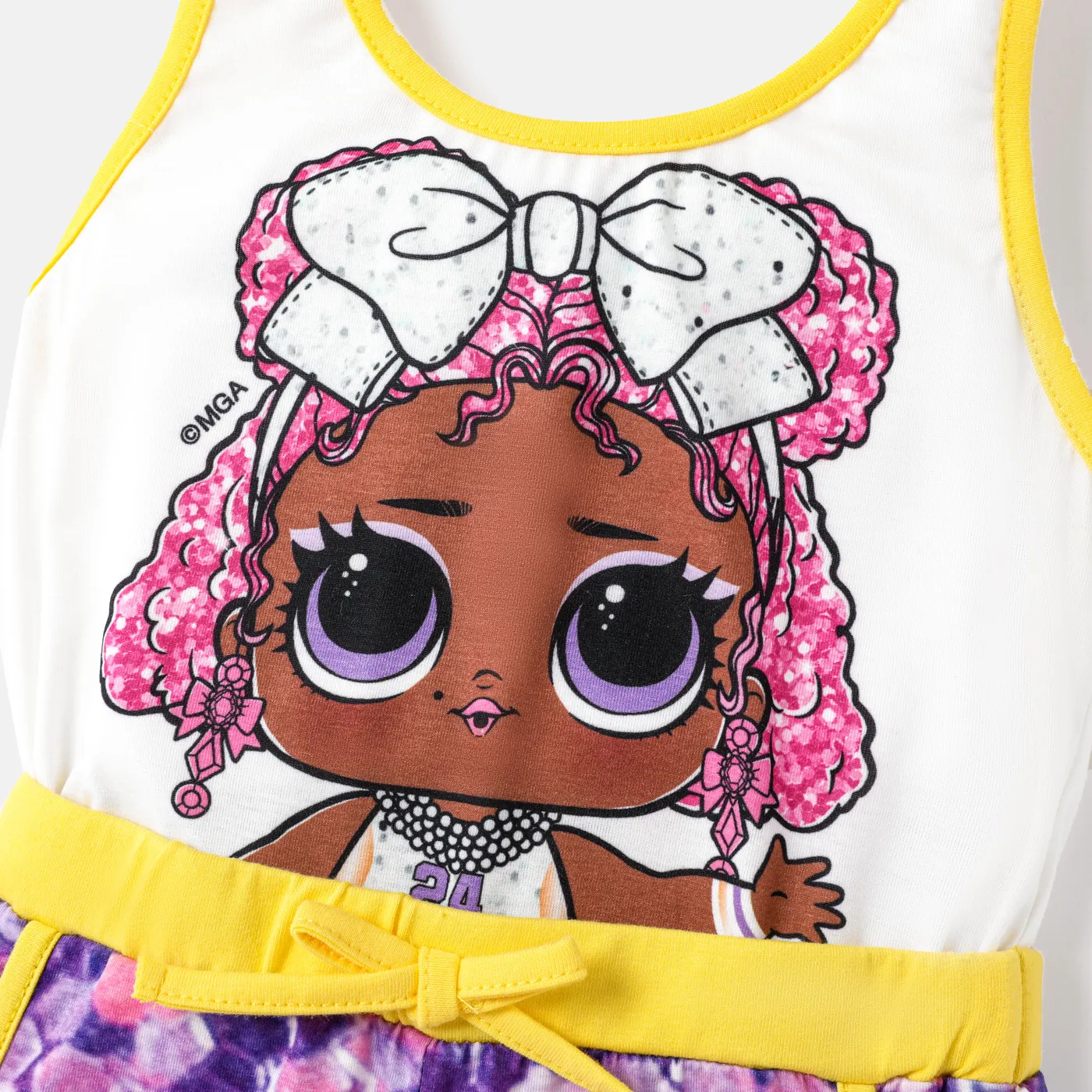 L.O.L. SURPRISE! Toddler/Kid Girl 2pcs Colorblock Sleeveless Rompers  image 4
