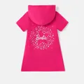 Barbie Toddler/Kid Girl Pocket Design Hooded Cotton Short-sleeve Dress  image 3