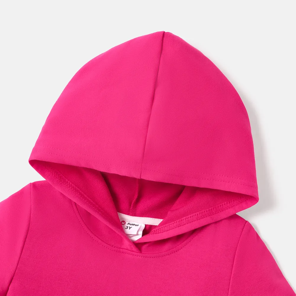 Barbie Toddler/Kid Girl Pocket Design Hooded Cotton Short-sleeve Dress big image 6