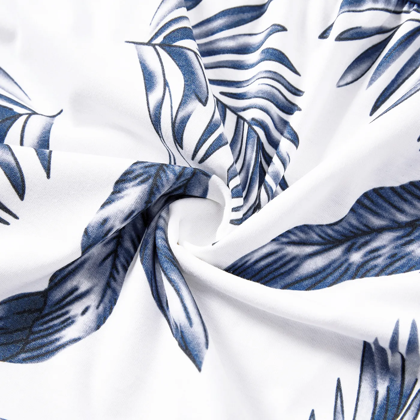 Look de família Plantas e flores tropicais Sem mangas Conjuntos de roupa para a família Conjuntos azul tibetano image 6