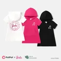 Barbie Toddler/Kid Girl Pocket Design Hooded Cotton Short-sleeve Dress  image 2