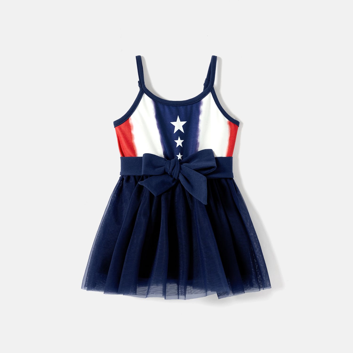 Independence Day Family Matching Naiaâ¢ Stars Print Slip Dresses And Short-sleeve T-shirts Sets