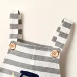 Toddler Girl/Boy Vehicle Embroidered Striped Sleeveless  Rompers  image 3