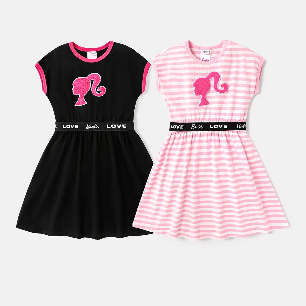 Barbie Toddler/Kid Girl Letter Panel Sleeveless Dress big image 9