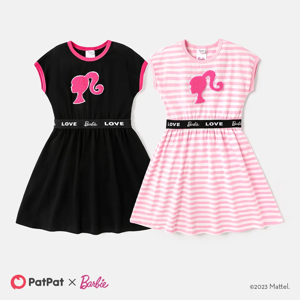 Barbie Toddler/Kid Girl Letter Panel Sleeveless Dress big image 7