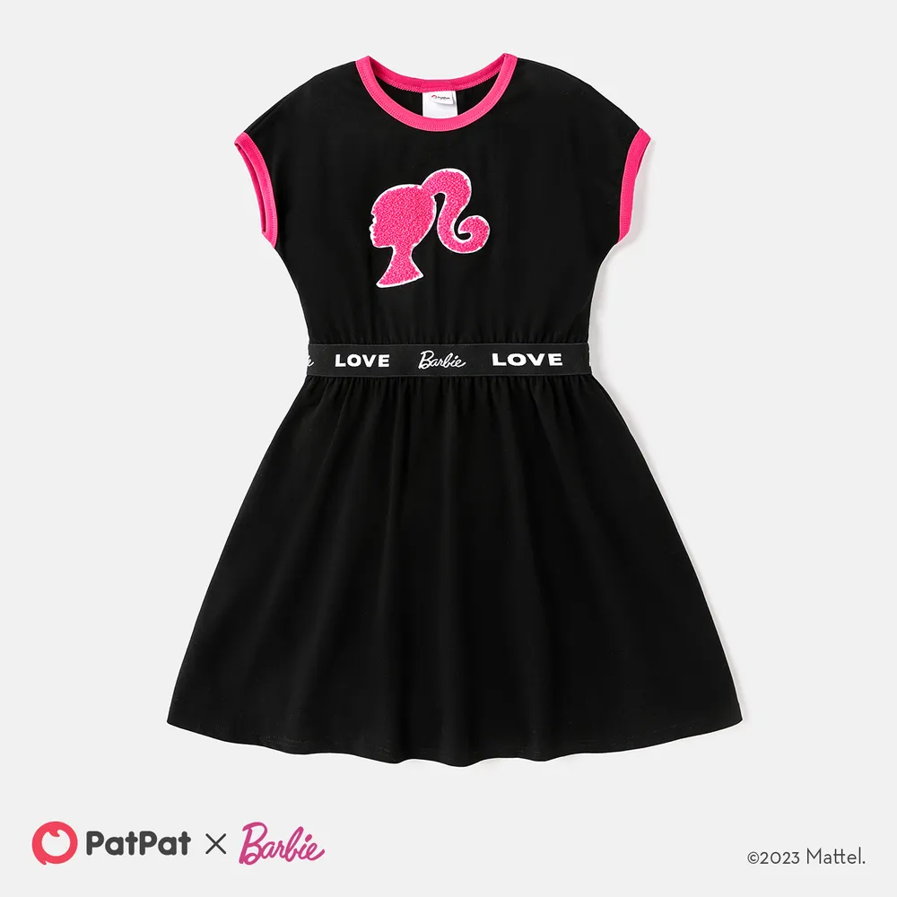 Barbie Toddler/Kid Girl Letter Panel Sleeveless Dress  big image 1