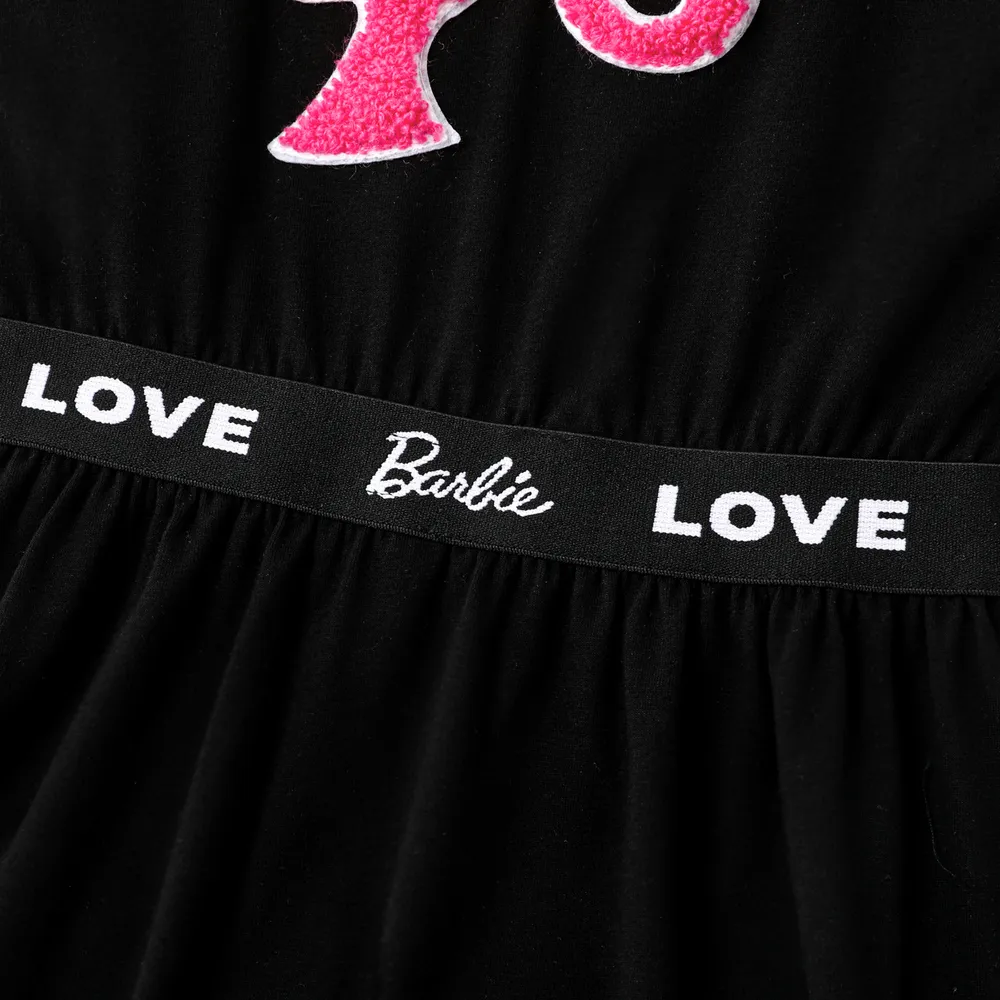 Barbie Toddler/Kid Girl Letter Panel Sleeveless Dress big image 2