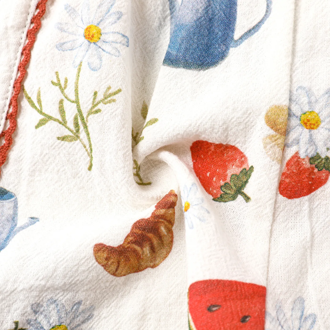 Toddler Girl 100% Cotton Allover Print Shorts  image 4