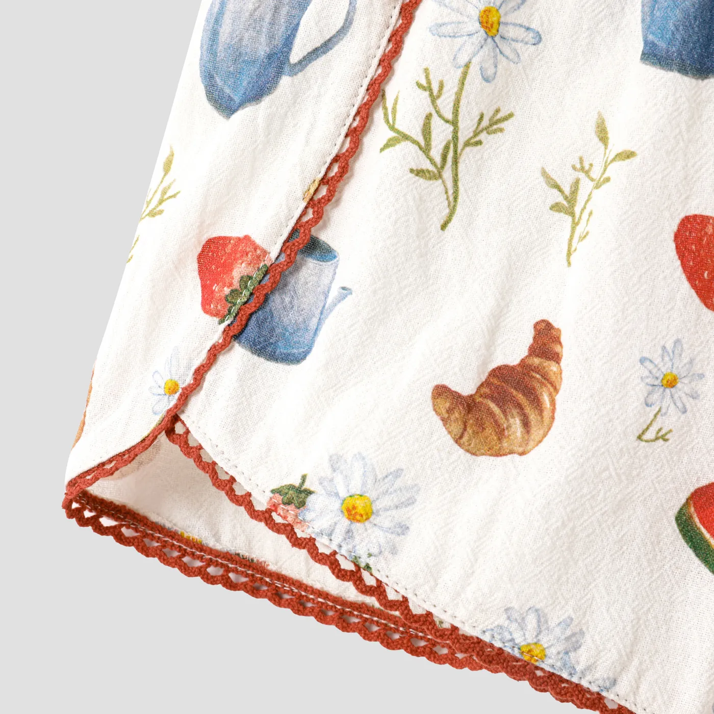 Toddler Girl 100% Cotton Allover Print Shorts  image 5