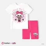 lol. surpresa! Conjunto de camiseta e shorts de algodão com estampa de personagem para criança/criança menina/menino  image 6