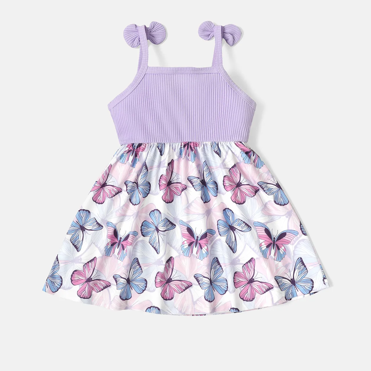 Kleinkinder Mädchen Tanktop Elegant Kleider lila big image 1