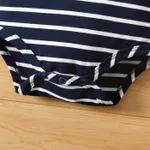 Baby Boy Cotton Stripe Short-sleeve Rompers  image 4