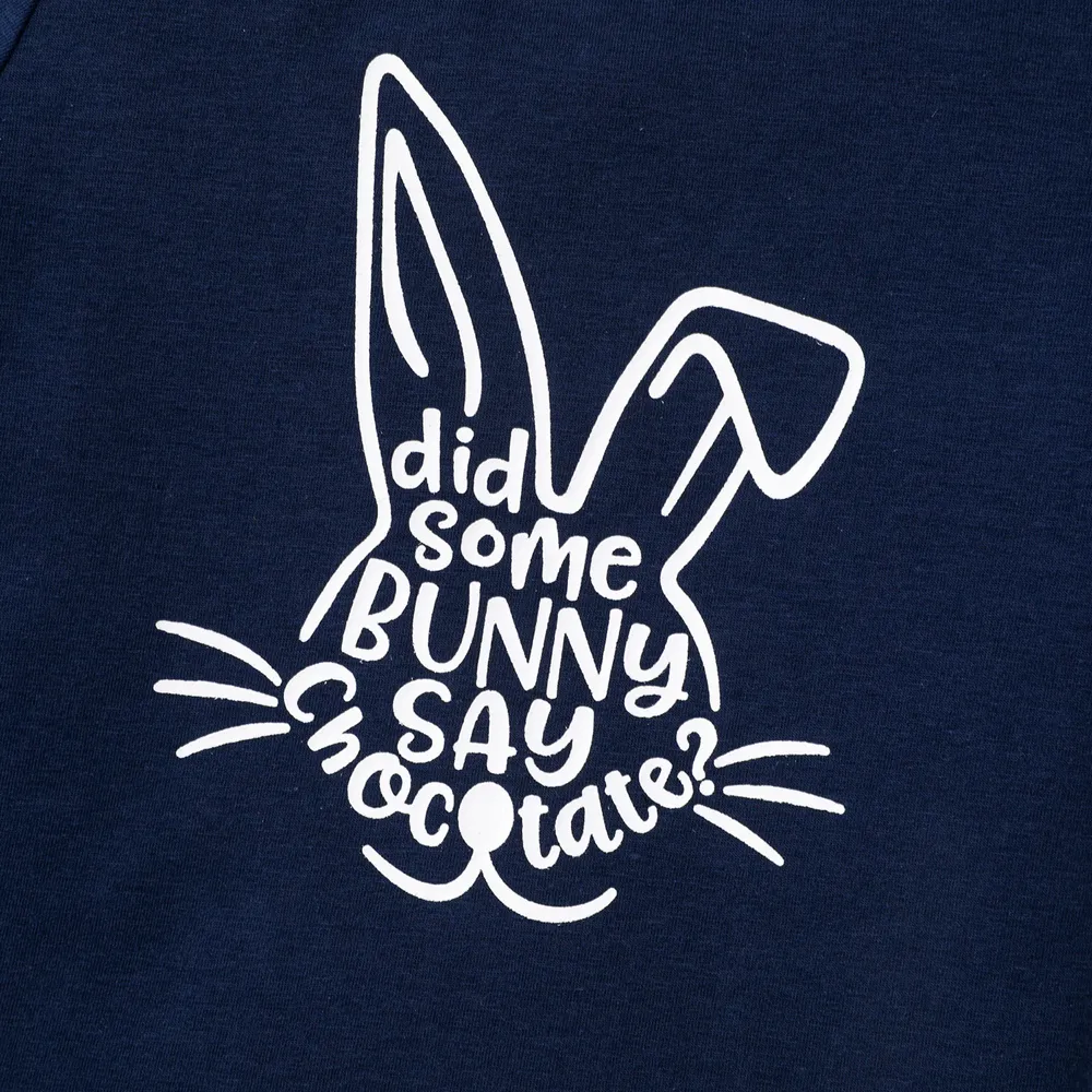 Easter Toddler Girl/Boy Playful Bunny Print Short-sleeve Tee big image 4