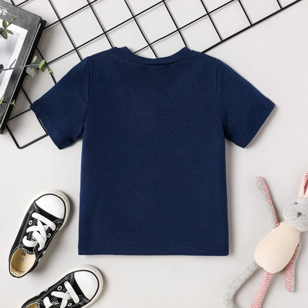 Easter Toddler Girl/Boy Playful Bunny Print Short-sleeve Tee big image 2