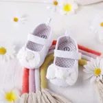 Baby/Toddler Bowknot Decor Textured Solid Shoes White