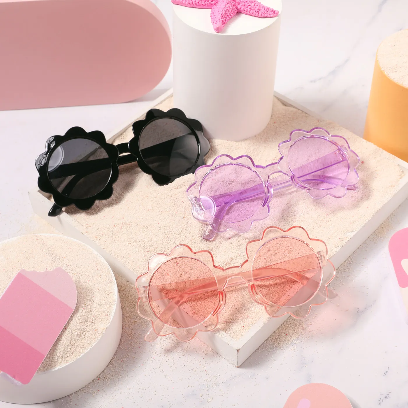Kids Flower Frame Decorative Glasses (With Glasses Case)  image 6