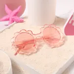 Kids Flower Frame Decorative Glasses (With Glasses Case) Light Pink
