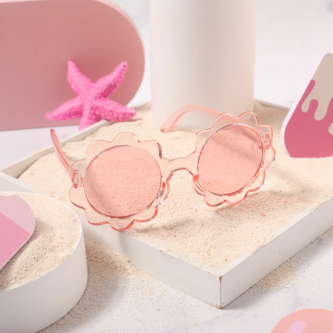 Kids Flower Frame Decorative Glasses (With Glasses Case)  image 2