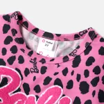 باربي طفل / طفل فتاة ليوبارد / طباعة ملونة نايا™ فستان قصير الأكمام مع فاني باك  image 5
