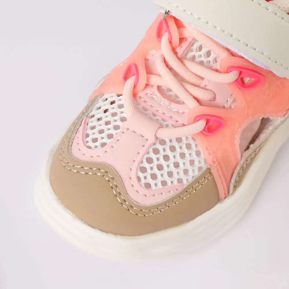 Toddler/Kid Breathable Colorblock Hollow Velcro Casual Shoes big image 6