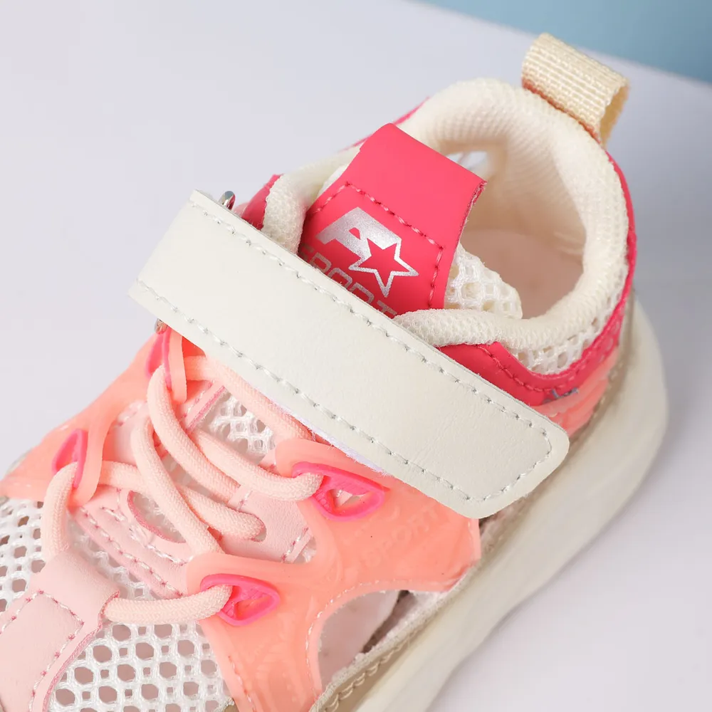 Toddler/Kid Breathable Colorblock Hollow Velcro Casual Shoes big image 7