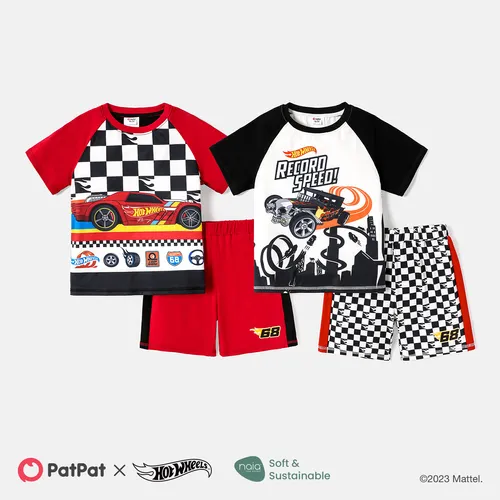 Hot Wheels Kid Boy 2pcs Vehicle Print Short-sleeve Naia™ Tee and Shorts Set
