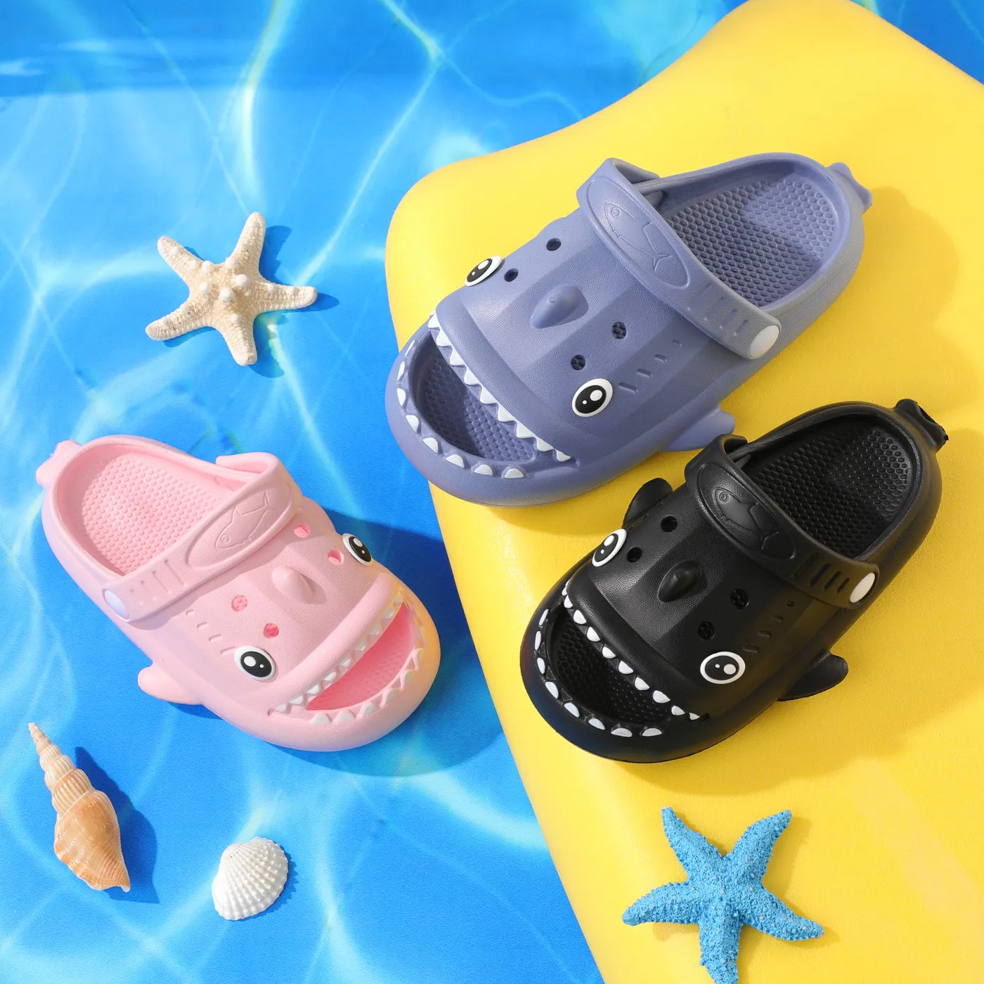 Kid New Style Cartoon Shark Clogs