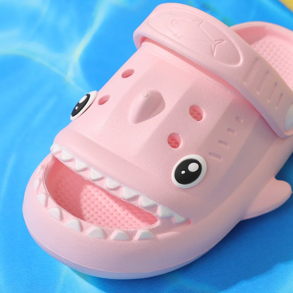 Kid New Style Cartoon Shark Clogs big image 6