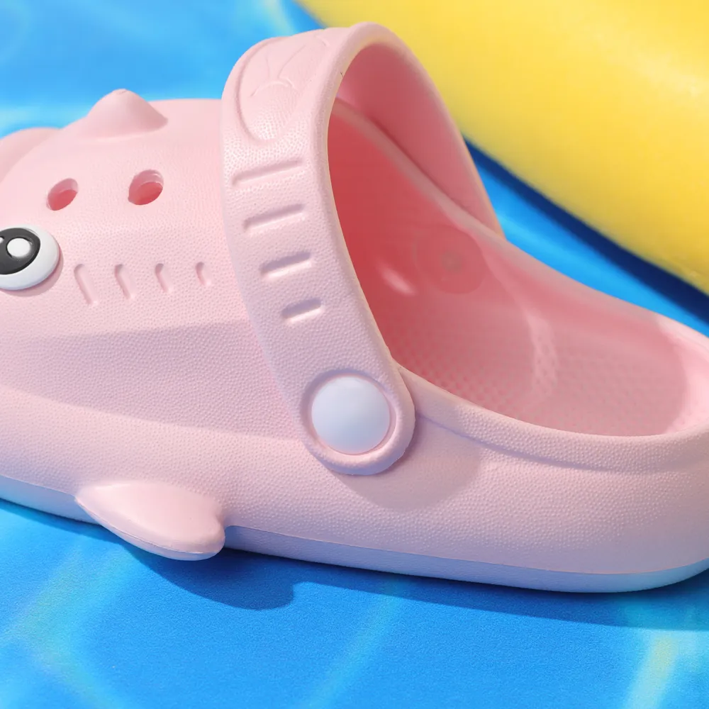 Kid New Style Cartoon Shark Clogs big image 5