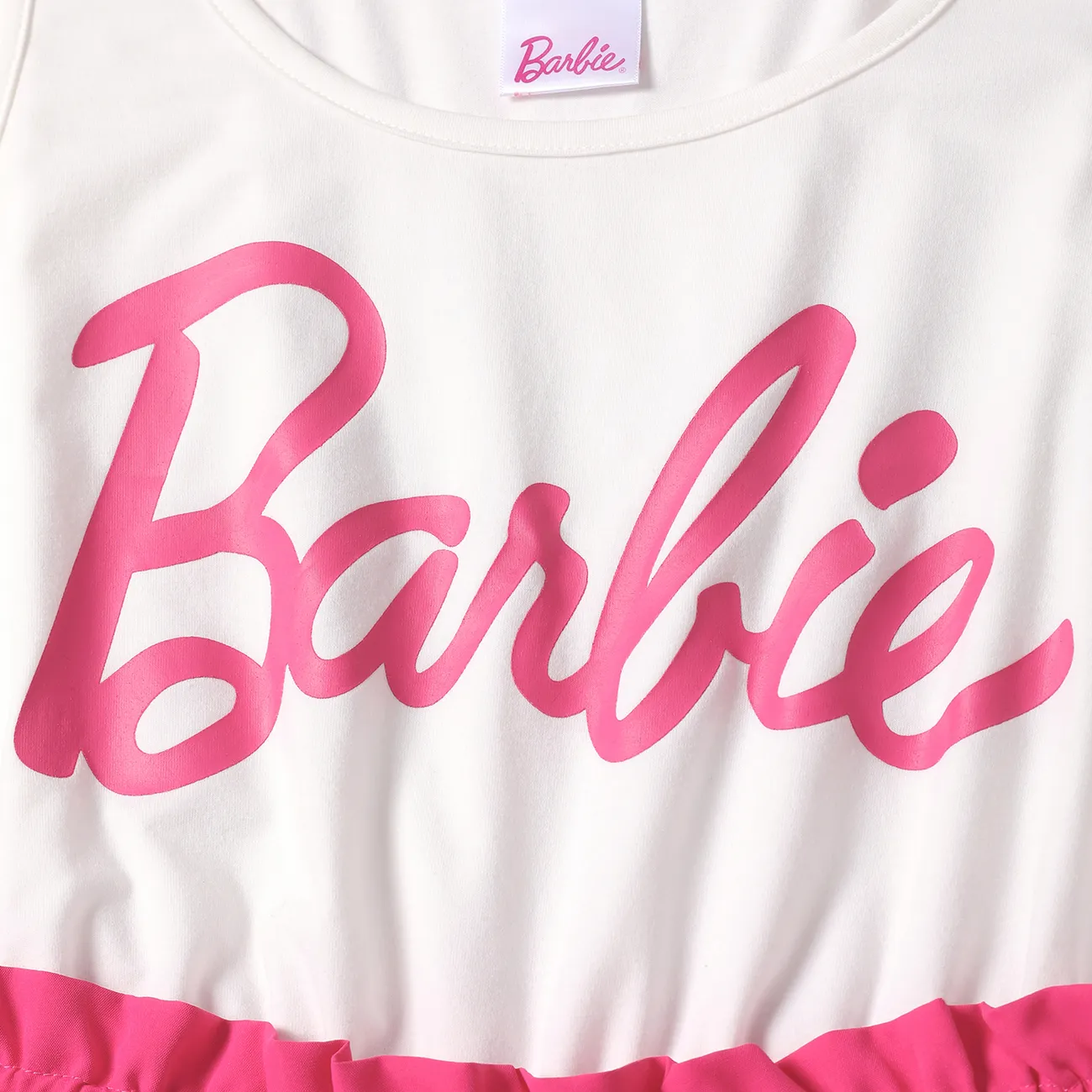 Barbie Fête des Mères Sans manches Combinaisons Maman Et Moi Blanc big image 1