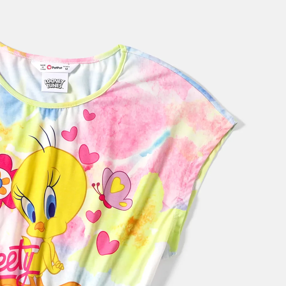 Looney Tunes Mommy and Me Short-sleeve Tie Dyed Naia™ Dresses big image 3