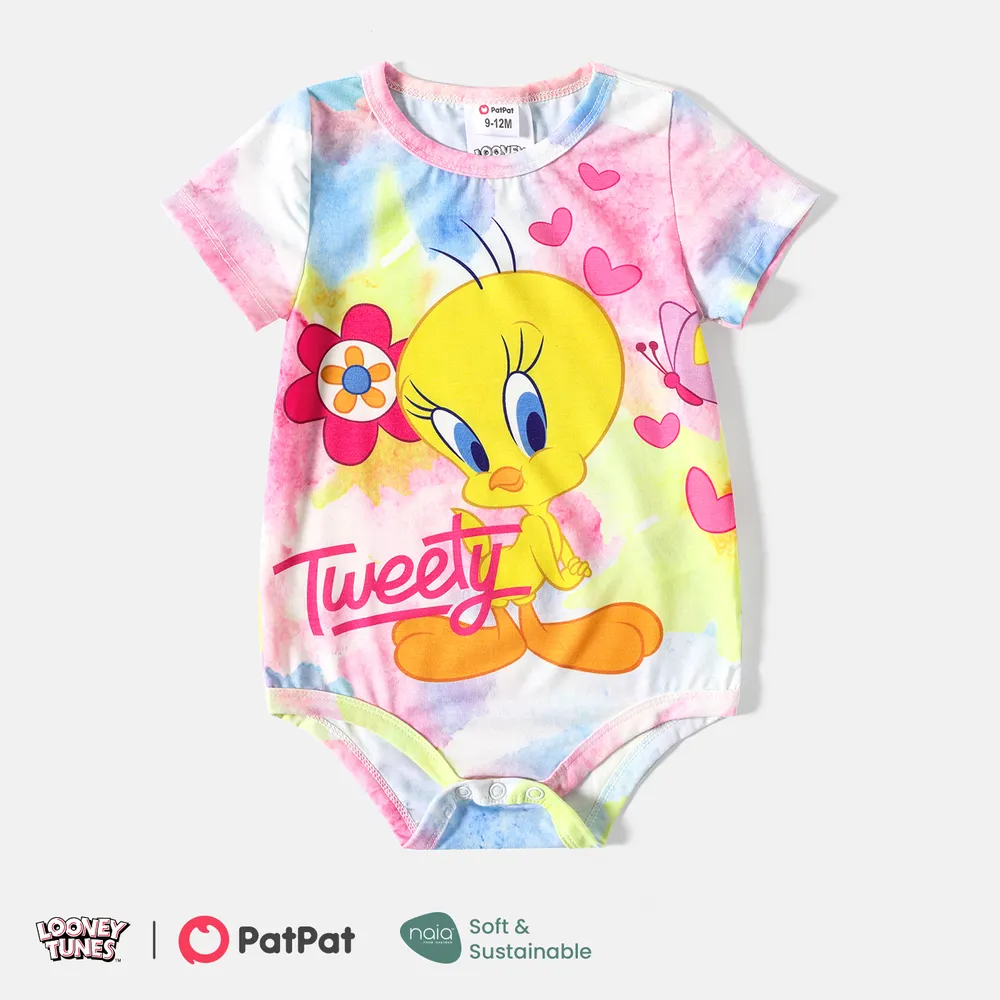 Looney Tunes Mommy and Me Short-sleeve Tie Dyed Naia™ Dresses big image 1