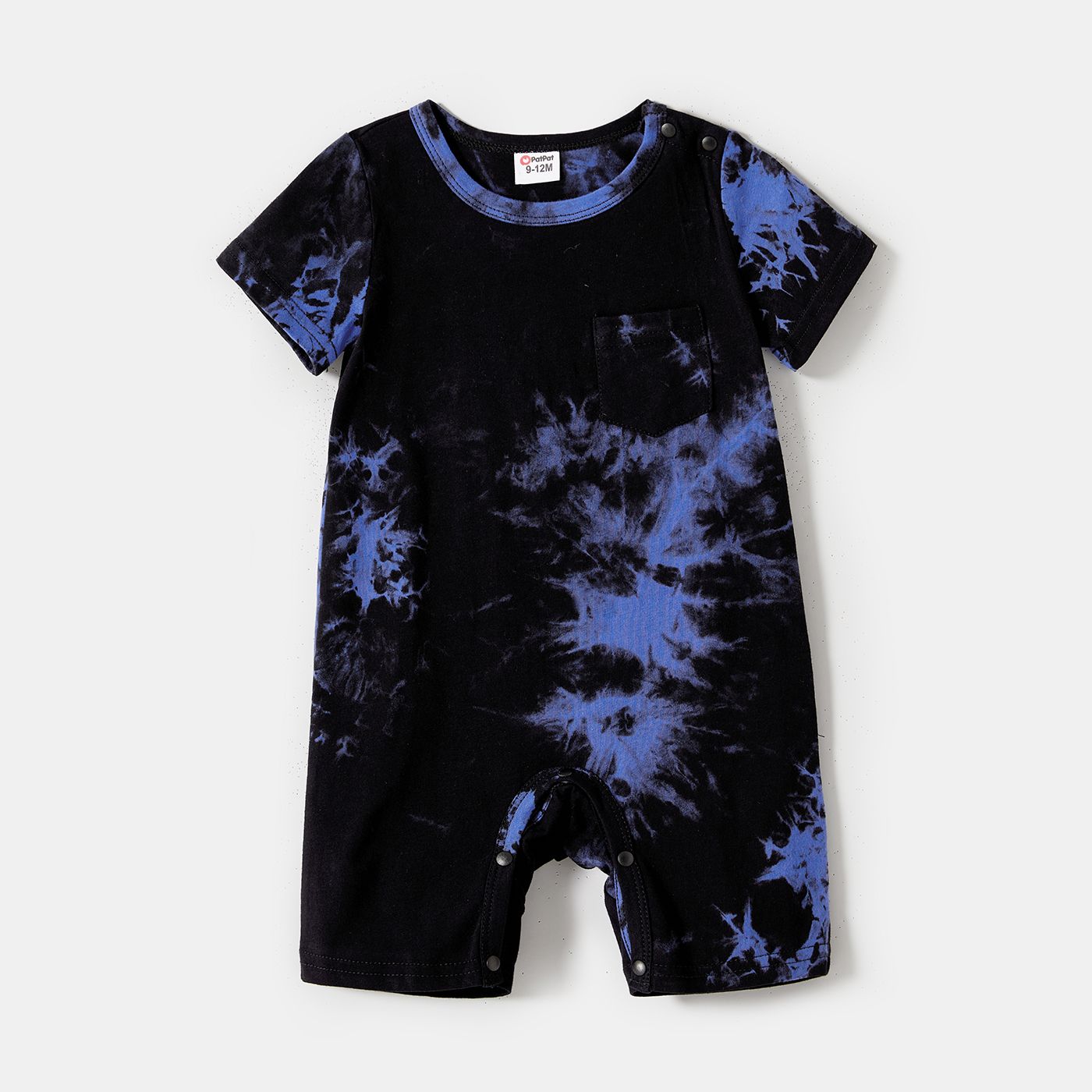 Family Matching 95% Cotton Short-sleeve Tie Dye Twist Knot Bodycon Dresses And T-shirts Sets