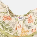 Baby Girl 100% Cotton Lace Detail Ruffled Sleeveless Dress  image 4