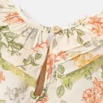 Baby Girl 100% Cotton Lace Detail Ruffled Sleeveless Dress  image 5