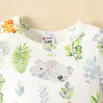 Baby Boy/Girl Cotton Short-sleeve Allover Animal Print Romper  image 3