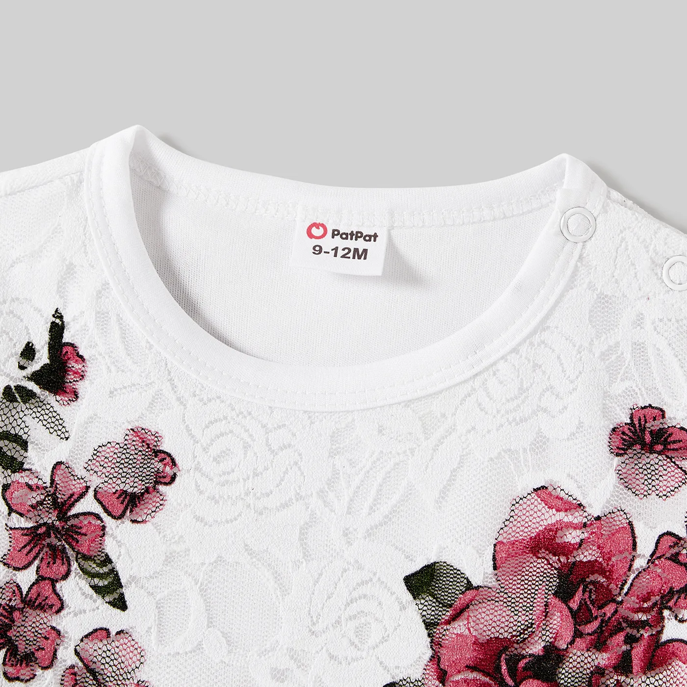 Dia dos Namorados Look de família Flor grande Manga cava Conjuntos de roupa para a família Conjuntos Branco image 4