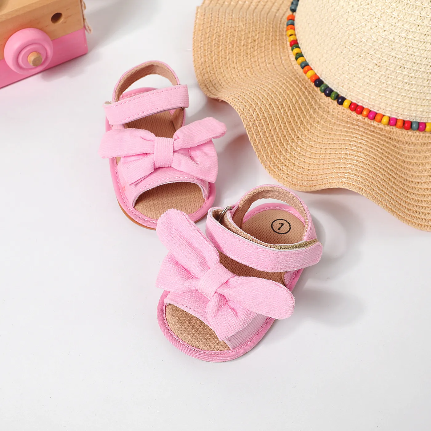 Baby/Toddler Bow Decor Soft Sole Toddler Sandals Pink