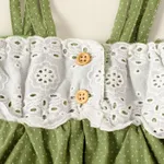 Baby Girl Bow Detail Eyelet Embroidered Spliced Cami Dress  image 6