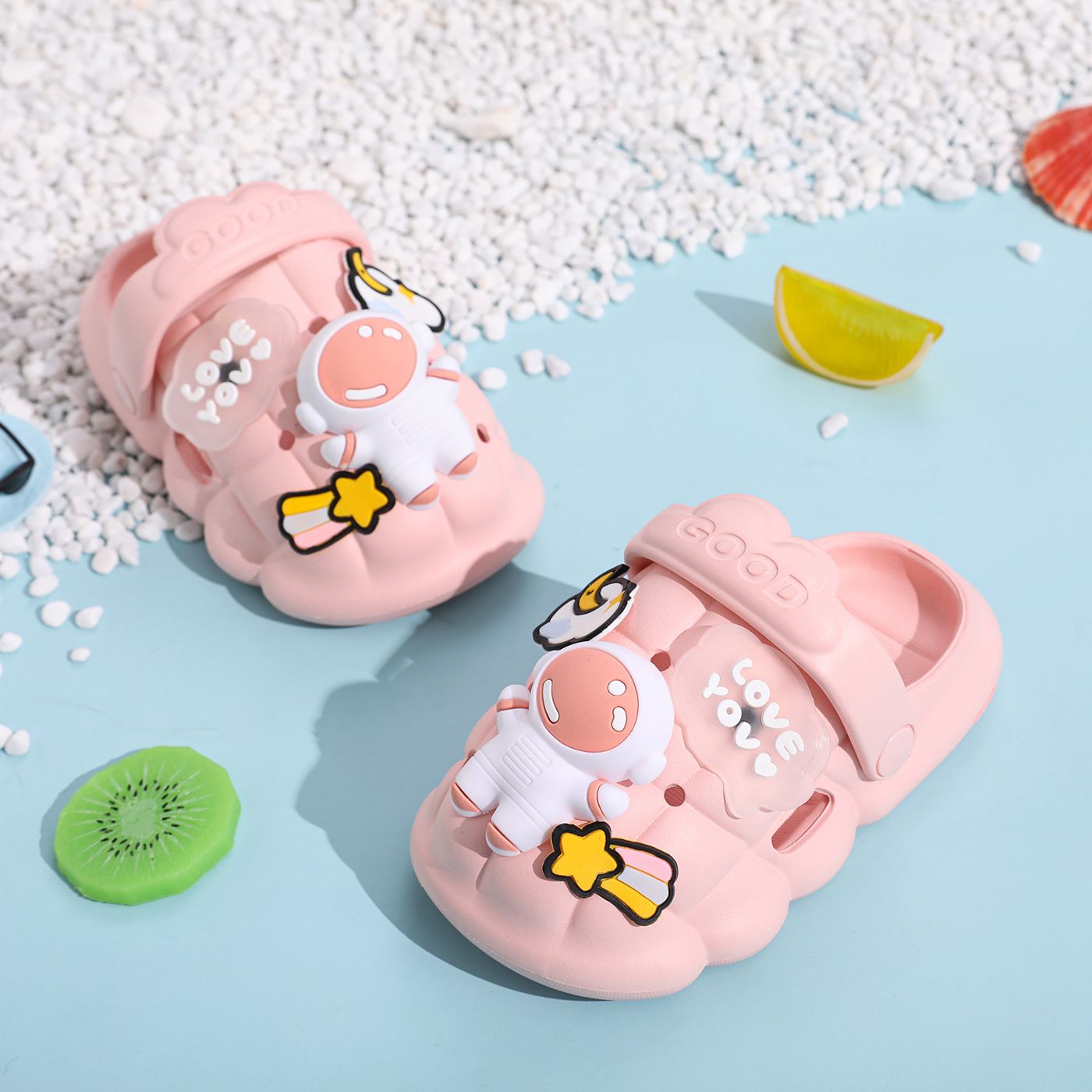 

Toddler/Kid Cartoon Non-slip Soft Sole Slippers