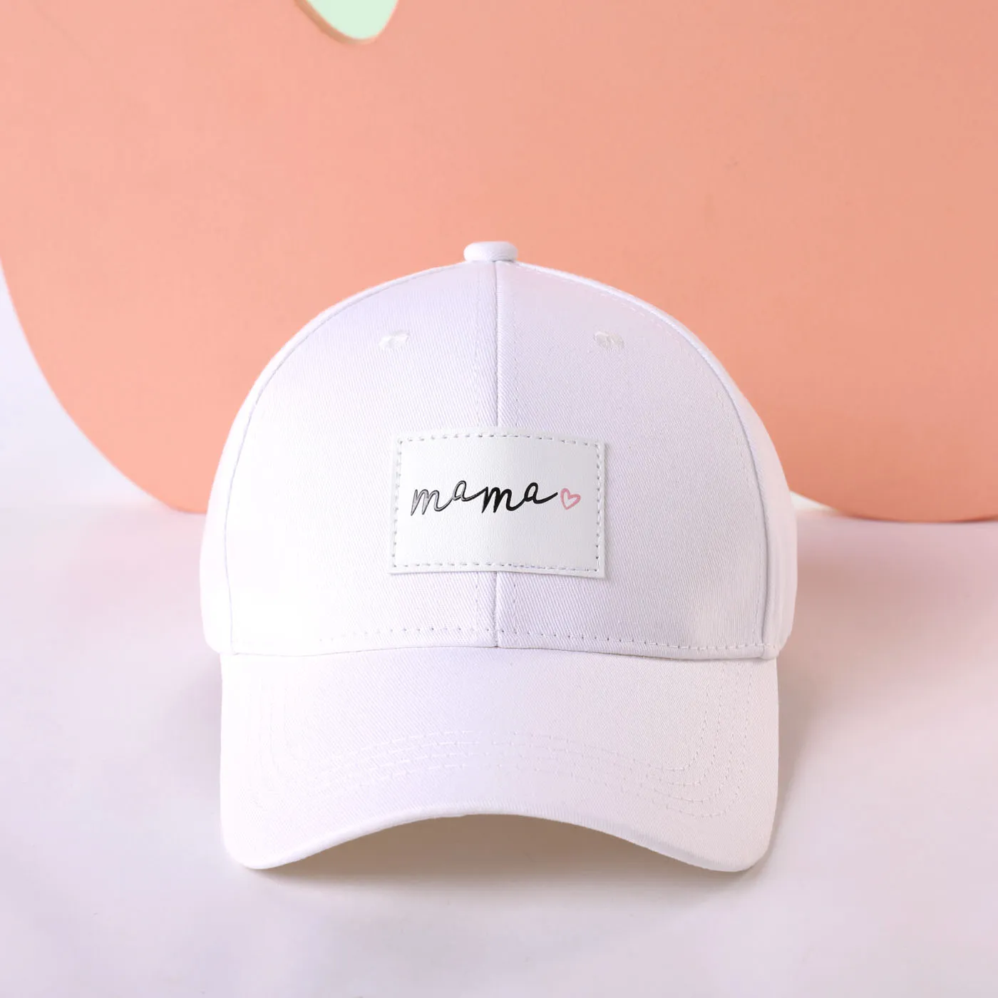 2-pack Solid Letter Label Baseball Cap for Mom and Me  image 3