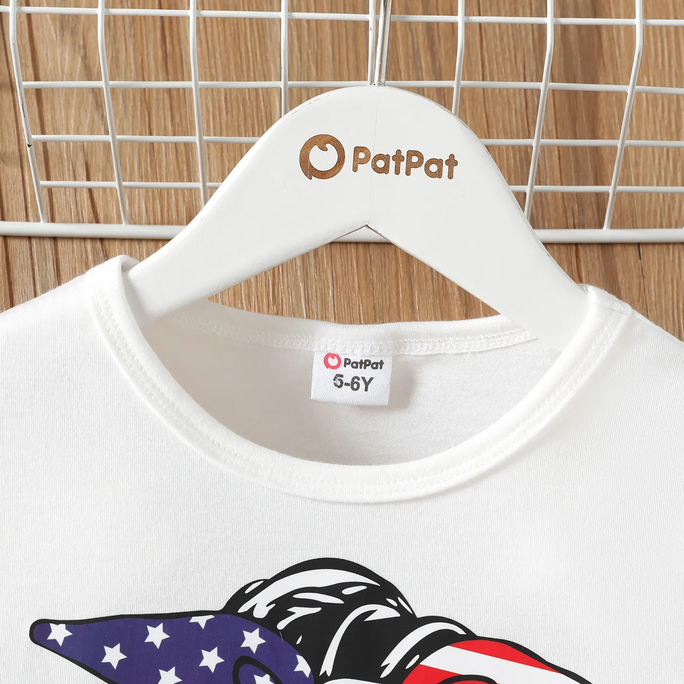 Kid Girl Independence Day Figure Print Short-sleeve Tee  image 4