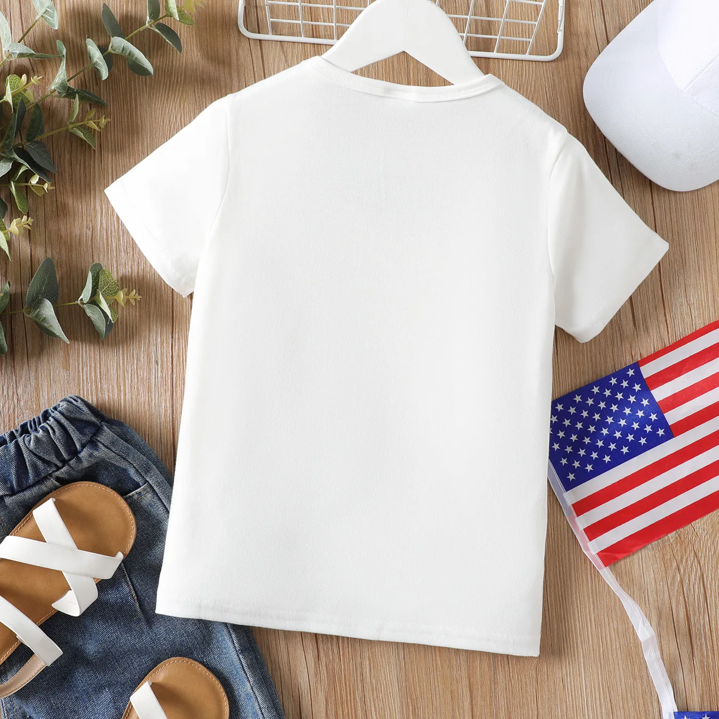 Kid Girl Independence Day Figure Print Short-sleeve Tee  image 2