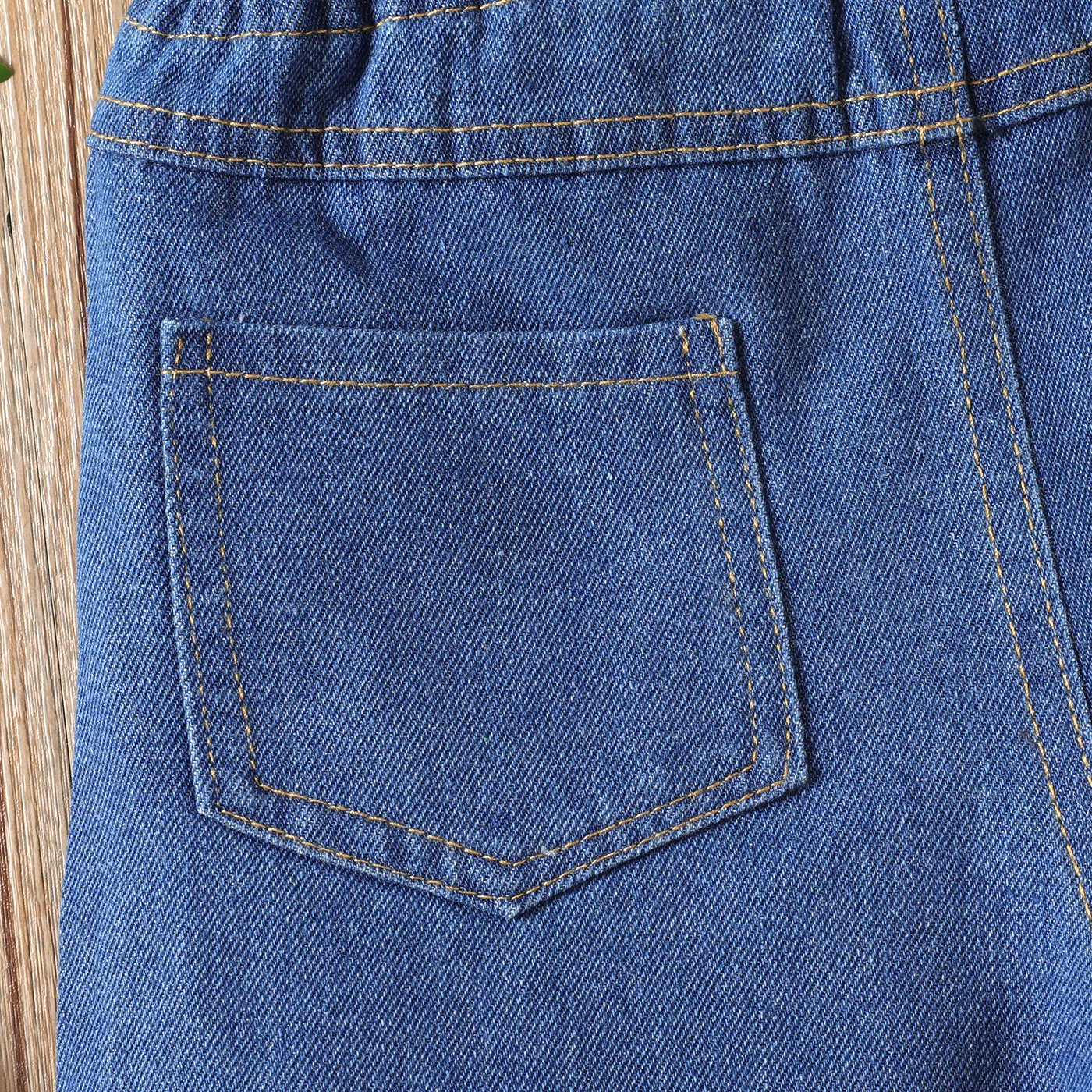 Kid Girl Raw Hem Denim Shorts  image 5