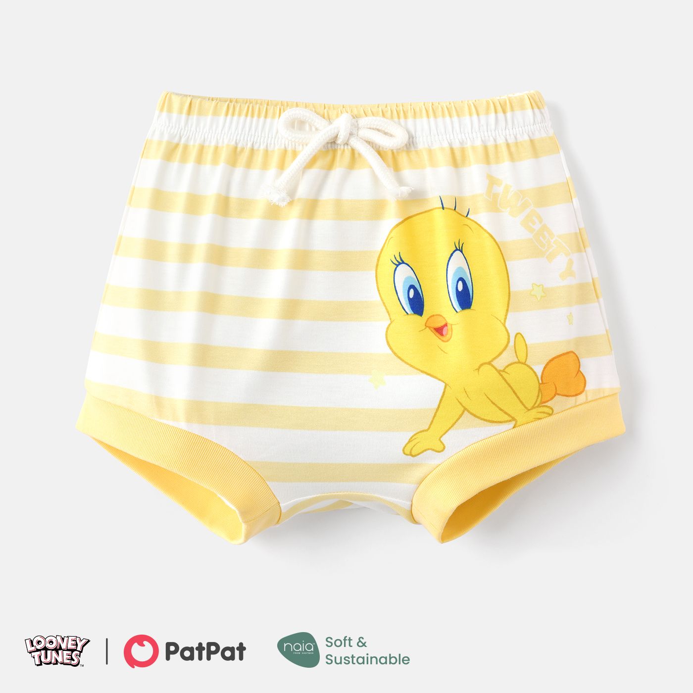 

Looney Tunes Baby Boy/Girl Graphic Striped Shorts