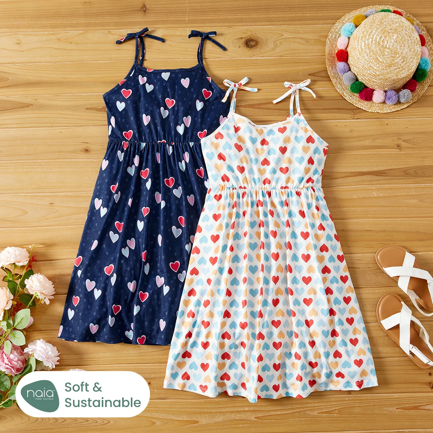 

Eco-friendly Toddler/Kid Girl Bowknot Design Slip Dress/ Girl Solid Color Waffle Cardigan