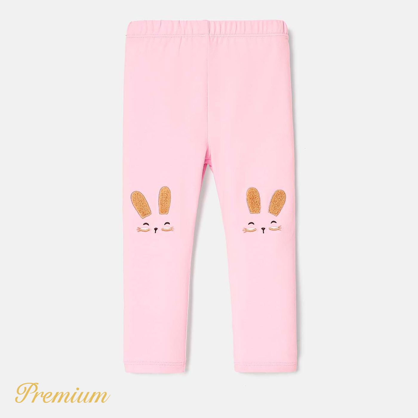 Baby Girl Cotton Rabbit Embroidered Leggings Pants