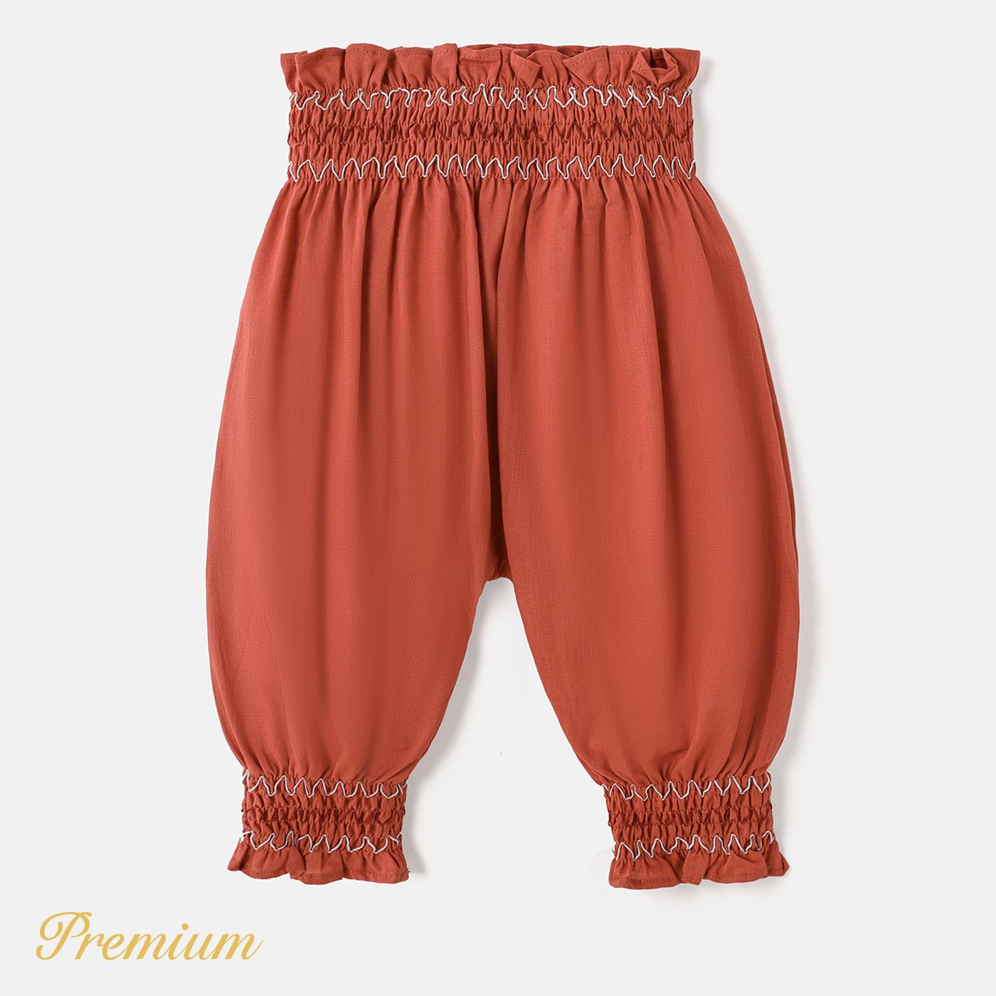 Baby Girl 100% Cotton Solid Bloomers Pants